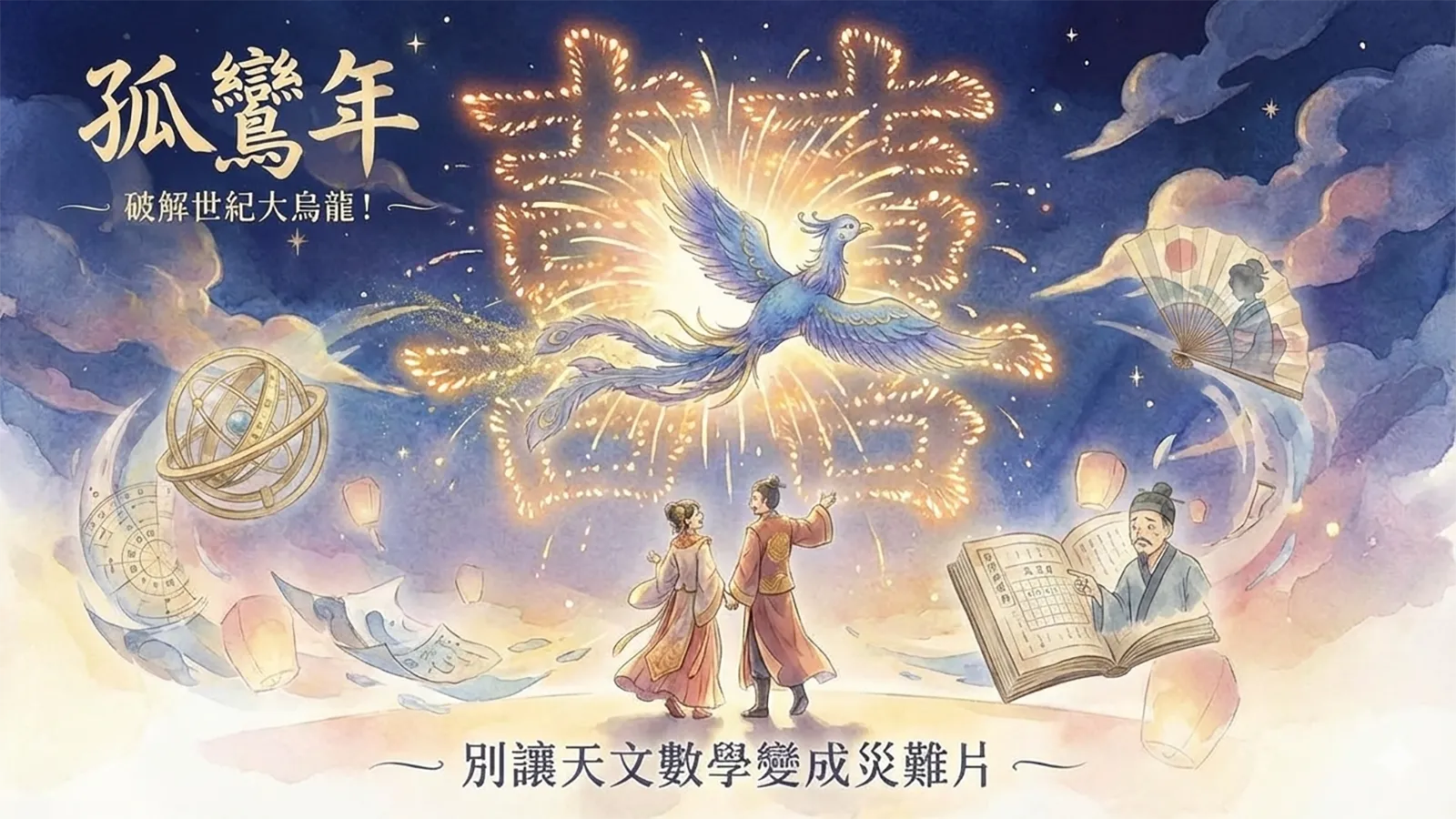 民間將八字命盤中個人的孤鸞煞,與農曆年份的孤鸞年張冠李戴。前者是精密的個人命盤分析,後者是每三年一次的普遍曆法現象。兩者名稱雖同,但本質完全不同,不應混為一談