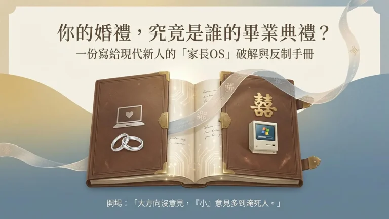 當新人的極簡美學撞上父母的舊版作業系統,該如何不傷和氣地贏回主導權