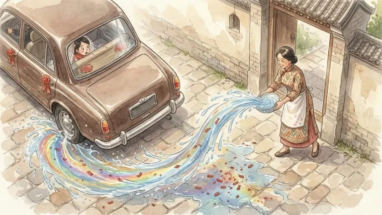 婚禮潑水竟源自絲路中亞民族的送行祝福。本文拆解覆水難收的迷思,還給母親正名祝福的權利